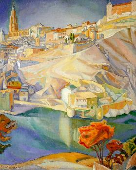 Diego Rivera : View of Toledo,Vista de Toledo